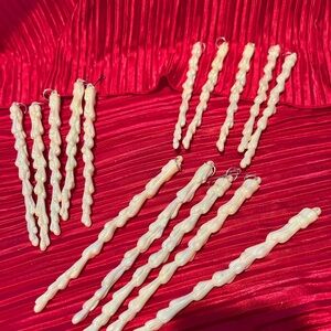 15 Vintage Elegant sparkly 6” icicles- beautiful when in the tree- preloved